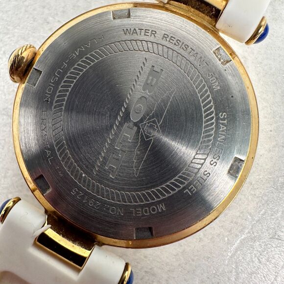 Invicta Watch Womens 32mm Bolt Gold Tone White Rubber Band MOP Dial New Battery main image 9